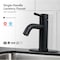 Everflow Bathroom Faucet w/ Deck Plate, 1 handle, 1 or 3 hole Stainless Matte Black BAC-V10MB - alternate 9